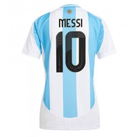 Dámy Fotbalový dres Argentina Lionel Messi #10 Copa America 2024 Domácí Krátký Rukáv